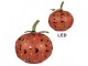 Oranžová kovová dekorace dýně Pumpkin s Led světýlky - 34*38 cm Clayre & Eef