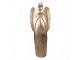 Zlatá antik kovová dekorace anděl v životní velikosti Christmas Angel - 74*31*204 cm Clayre & Eef