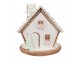 Cukrová perníková chaloupka s Led světýlky Gingerbread House - 17*16*17 cm / 3*AAA Clayre & Eef
