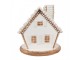 Cukrová perníková chaloupka s Led světýlky Gingerbread House - 17*16*17 cm / 3*AAA Clayre & Eef