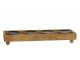 Hnědý antik dřevěný adventní svícen Advent Candle - 49*14*9 cm Chic Antique