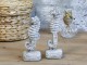 Šedá cementová dekorace mořský koník na podstavci - 8*6*17 cm Chic Antique