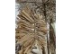 Přírodní závěsná dekorace ve tvaru listu Raffia - 25*4*27/ 35 cm J-Line by Jolipa