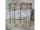 Hnědé antik hranaté ratanové stínidlo - 25*25*25 cm / E27 Clayre & Eef