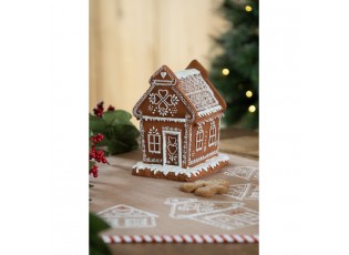 Vánoční perníková chaloupka s Led světýlky Gingerbread House - 15*12*17cm/ 3*AAA