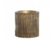 Dřevěný sloupovitý svícen na širokou svíčku Mango Wood M - Ø 10*10 cm Chic Antique