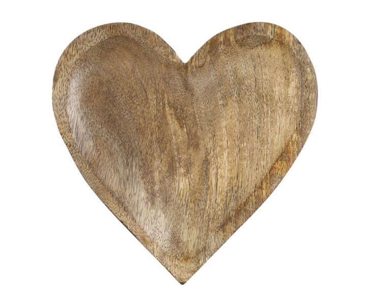 Miska ve tvaru srdce z mangového dřeva Mango Heart - 20*20 cm Mars & More 