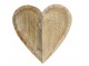 Miska ve tvaru srdce z mangového dřeva Mango Heart - 25*25*2,5 cm Mars & More 