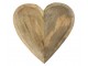 Miska ve tvaru srdce z mangového dřeva Mango Heart XL - 30*30*2,5 cm Mars & More 