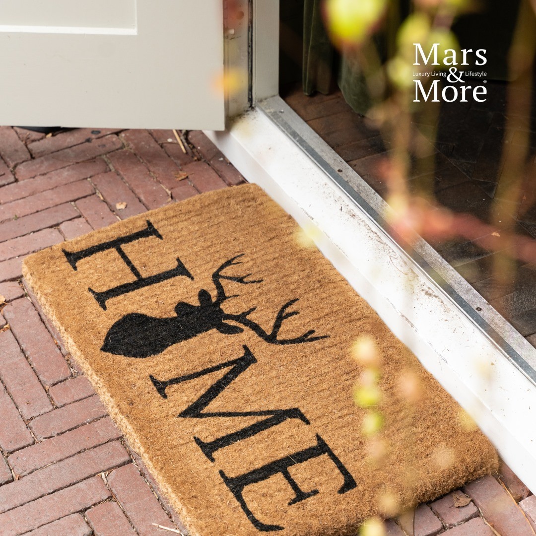 Ručně vyrobená rohožka z kokosových vláken Home Deer - 75*45*4cm Mars & More Ručně vyrobená rohožka z kokosových vláken Home Deer - 75*45*4cm Mars & More