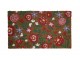 Barevná kokosová rohožka s červenými květy Fleury Poppy - 75*45*2cm Mars & More 