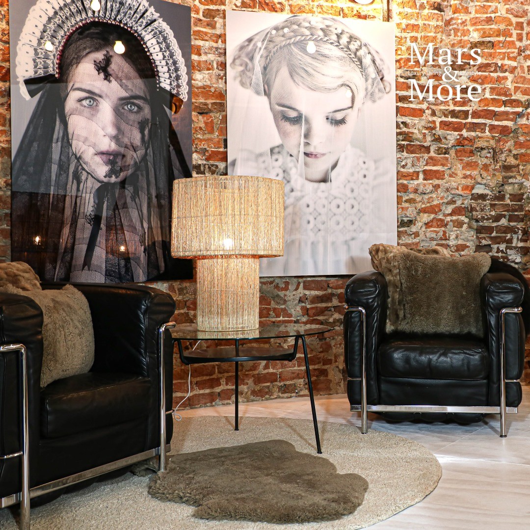 Jutová stolní lampa Renart - Ø 44*60cm / E27 Mars & More Jutová stolní lampa Renart - Ø 44*60cm / E27 Mars & More