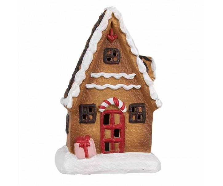 Keramická perníková chaloupka Gingerbread House - 10*7*15 cm Clayre & Eef