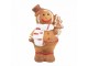 Hnědá vánoční dekorace Perníček Gingerbread - 9*6*15 cm Clayre & Eef