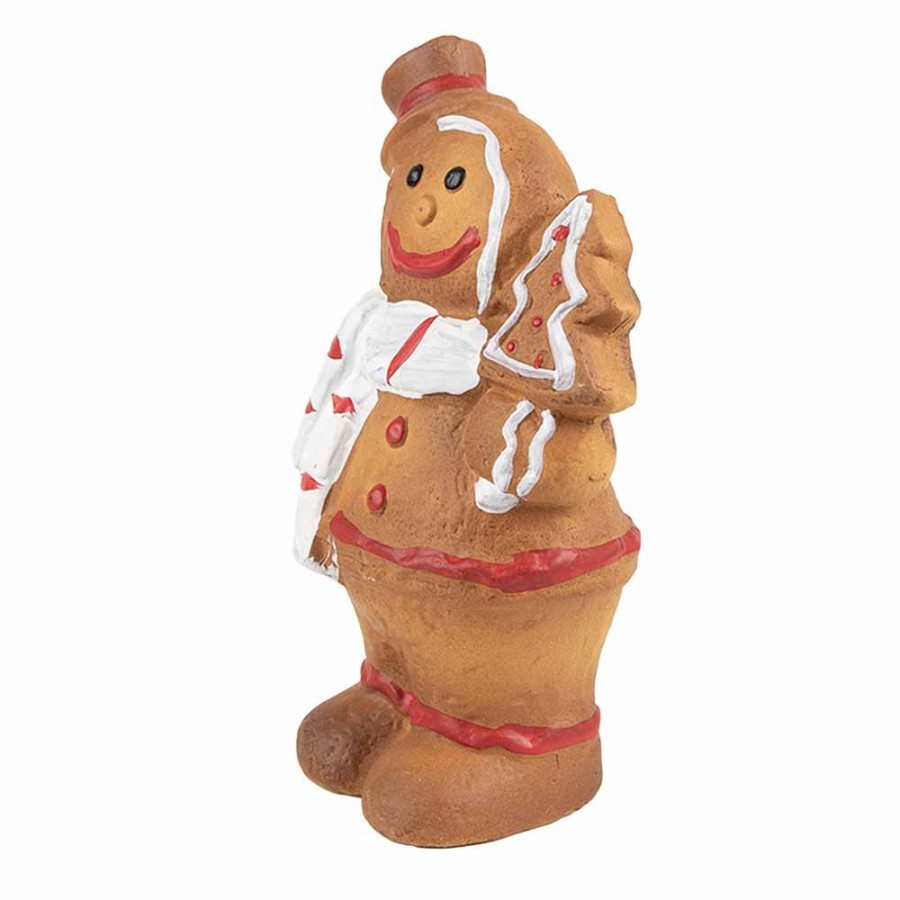 Hnědá vánoční dekorace Perníček Gingerbread - 9*6*15 cm Clayre & Eef Hnědá vánoční dekorace Perníček Gingerbread - 9*6*15 cm Clayre & Eef