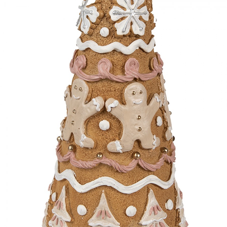 Dekorace vánoční perníkový stromek Gingerbread Tree - Ø 14*37 cm Clayre & Eef Dekorace vánoční perníkový stromek Gingerbread Tree - Ø 14*37 cm Clayre & Eef