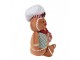 Hnědá vánoční plyšová dekorace Perníček Gingerbread - 19*14*35 cm Clayre & Eef