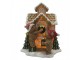 Svítící perníková chaloupka s medvídky Gingerbread House - 15*10*18 cm Clayre & Eef