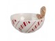 Bílá keramická miska Perníček Gingerbread - Ø 12*6 cm / 250 ml Clayre & Eef