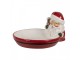 Dekorační keramická miska Santa Claus s perníčkem - 16*19*3 / 10 cm Clayre & Eef