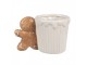 Bílý keramický hrneček Perníček Gingerbread - 15*10*10 cm / 350 ml Clayre & Eef