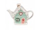 Zelená keramická konvička chaloupka Gingerbread - 21*10*15 cm / 600 ml Clayre & Eef