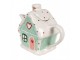 Zelená keramická konvička chaloupka Gingerbread - 21*10*15 cm / 600 ml Clayre & Eef
