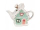 Zelená keramická konvička chaloupka Gingerbread - 21*10*15 cm / 600 ml Clayre & Eef