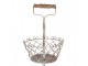 Šedý kovový vintage etažér La Roque s patinou - Ø 28*74 cm Clayre & Eef