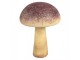 Béžovo-fialová dekorace houba Mushroom - Ø 11*16 cm Clayre & Eef