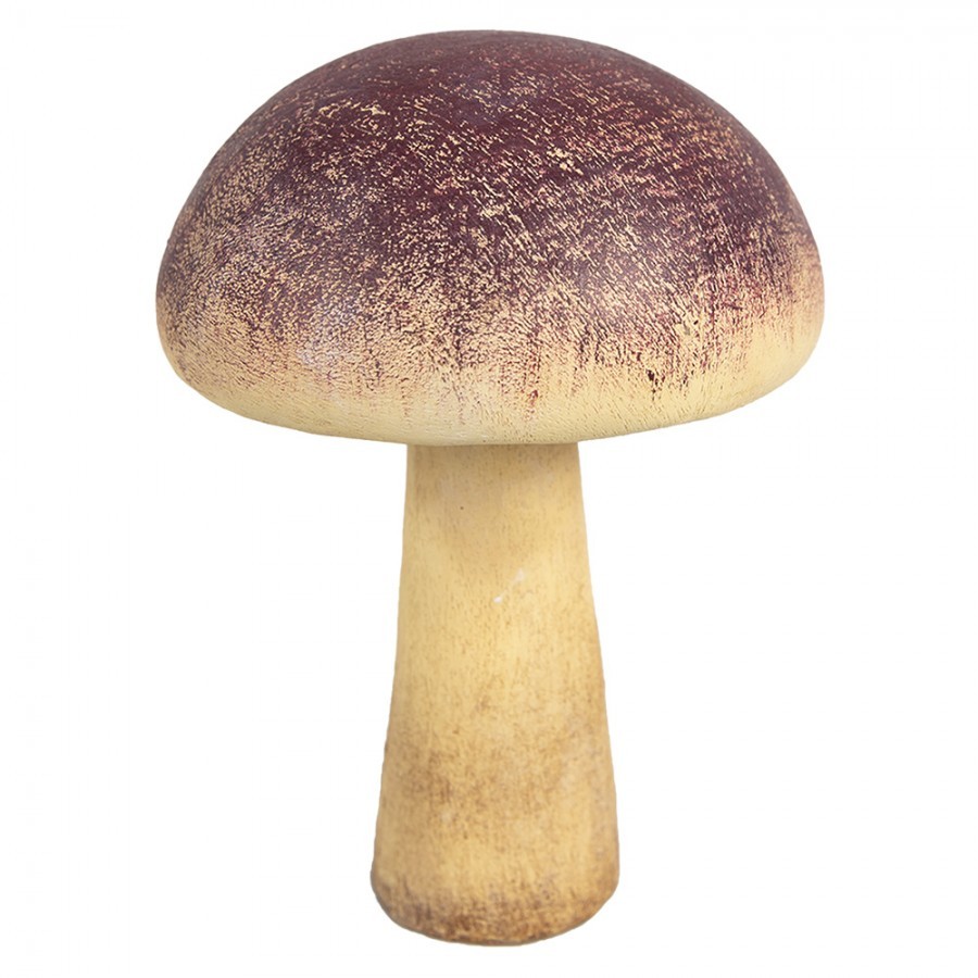 Béžovo-fialová dekorace houba Mushroom - Ø 11*16 cm Clayre & Eef Béžovo-fialová dekorace houba Mushroom - Ø 11*16 cm Clayre & Eef