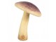 Béžovo-fialová dekorace houba Mushroom - Ø 9*12 cm Clayre & Eef