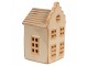 Béžový porcelánový svítící domek - 6*6*11 cm Clayre & Eef