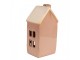 Hnědý porcelánový svítící domek - 8*6*15 cm Clayre & Eef