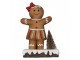 Hnědá vánoční dekorace holčička Perníček Gingerbread - 15*7*21 cm Clayre & Eef