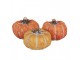 Set 3ks keramická oranžová dekorace dýně Pumpkin - Ø 5*4 cm Clayre & Eef
