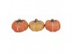 Set 3ks keramická oranžová dekorace dýně Pumpkin - Ø 5*4 cm Clayre & Eef