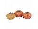 Set 3ks keramická oranžová dekorace dýně Pumpkin - Ø 5*4 cm Clayre & Eef
