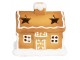 Keramický svícen perníková chaloupka Gingerbread House - 11*8*10 cm Clayre & Eef