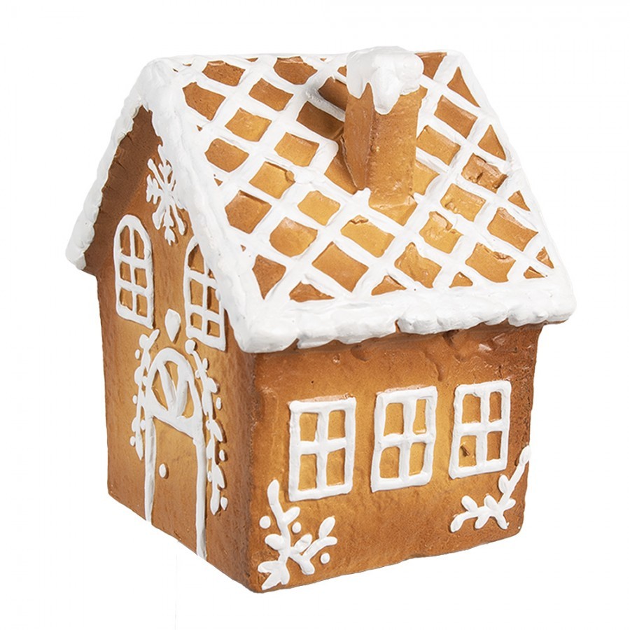 Keramická perníková chaloupka Gingerbread House - 14*12*15 cm Clayre & Eef Keramická perníková chaloupka Gingerbread House - 14*12*15 cm Clayre & Eef