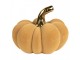 Oranžová keramická dekorace dýně Pumpkin - Ø 15*12 cm Clayre & Eef