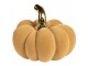 Oranžová keramická dekorace dýně Pumpkin - Ø 15*12 cm Clayre & Eef