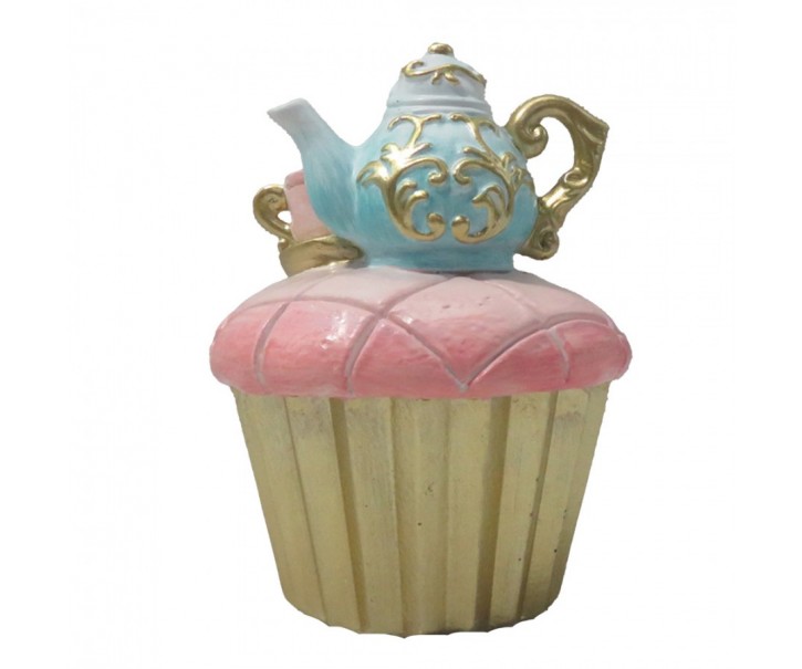 Dekorace Cupcake s konvičkou - 8*11 cm Clayre & Eef
