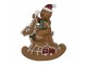 Vánoční dekorace Perníček na houpacím jelínkovi Gingerbread - 11*5*12 cm Clayre & Eef