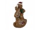 Vánoční dekorace Perníček na houpacím jelínkovi Gingerbread - 11*5*12 cm Clayre & Eef