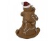 Vánoční dekorace Perníček na houpacím jelínkovi Gingerbread - 11*5*12 cm Clayre & Eef