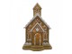 Svítící perníková chaloupka Gingerbread House - 9*9*14 cm Clayre & Eef