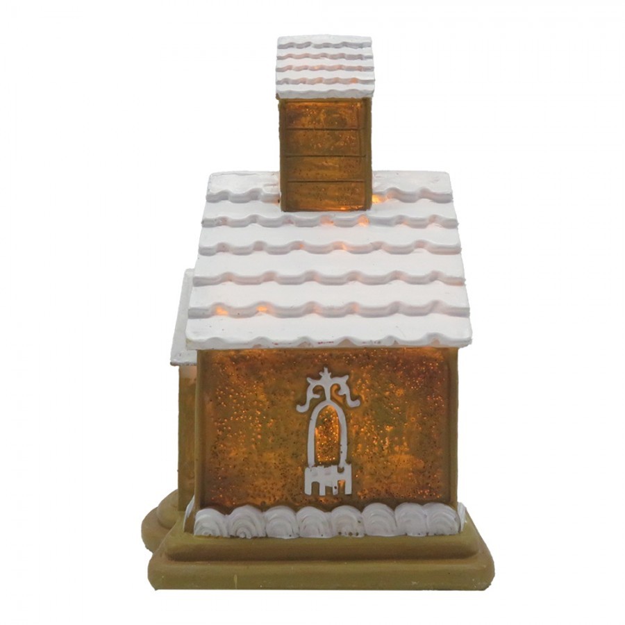 Svítící perníková chaloupka Gingerbread House - 9*9*14 cm Clayre & Eef Svítící perníková chaloupka Gingerbread House - 9*9*14 cm Clayre & Eef