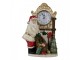 Stolní hodiny s vánoční dekorací Santa Clause - 15*7*22 cm Clayre & Eef