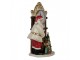 Stolní hodiny s vánoční dekorací Santa Clause - 15*7*22 cm Clayre & Eef